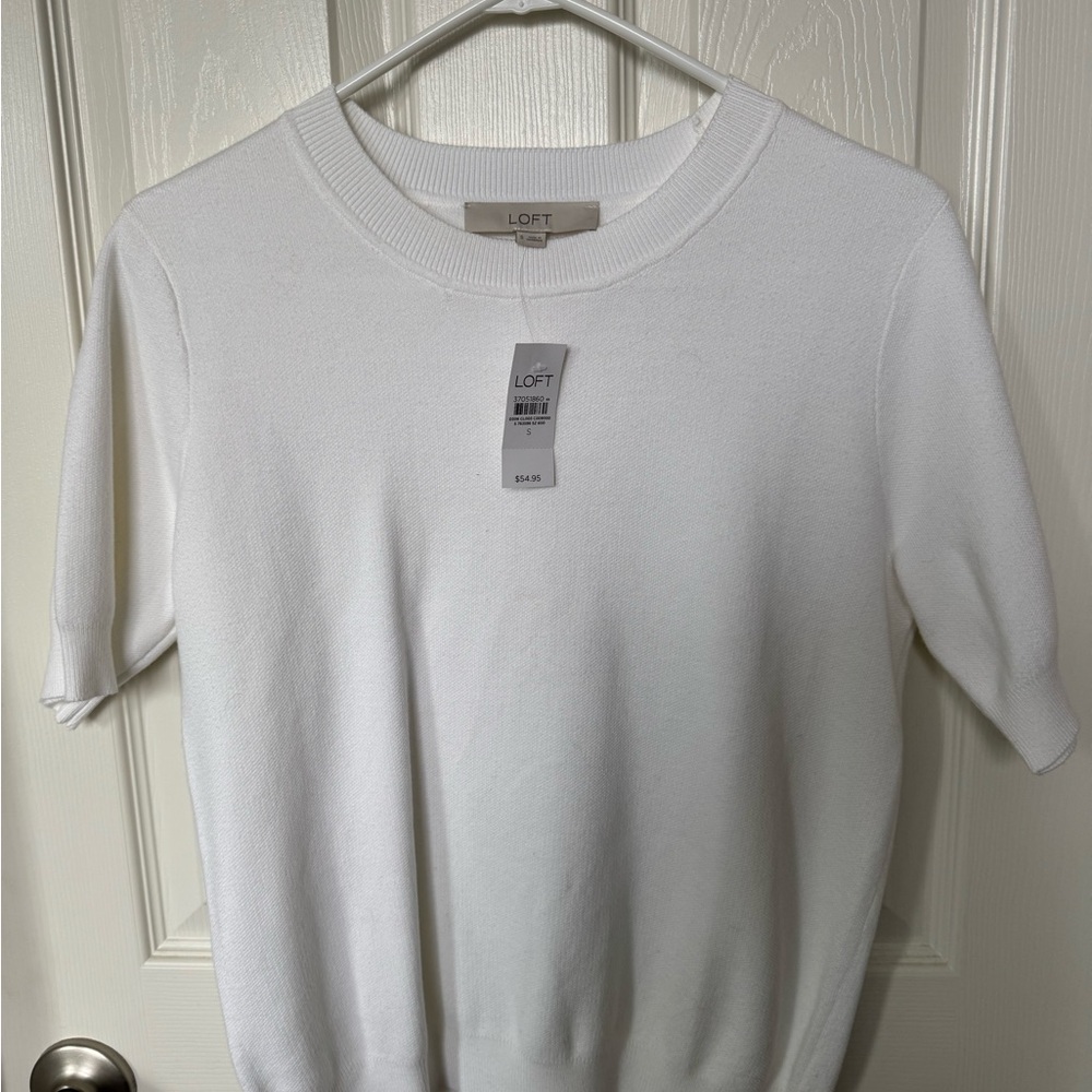 LOFT Men's Classic Cream Crewneck Sweater
